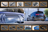 Flow Designs Mk7.5 Golf GTI Full Lip Splitter Set with Flow-Lock Rear Diffuser by Flow Designs GLMK75GTIPK2-0-WV-FBR-S