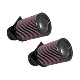K&N 2014-2015 Audi R8 V10-5.2L F/I Drop In Air Filter (2 Per Box)