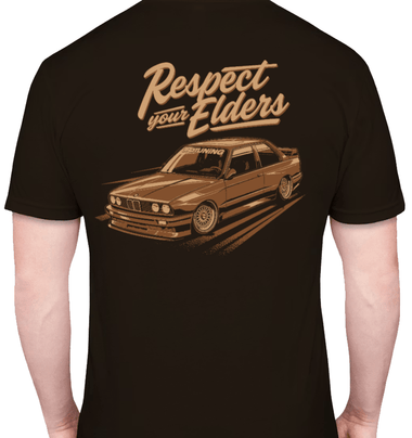 UroTuning "Respect Your Elders" BMW E30 M3 T-Shirt (V2) by UroTuning Swag
