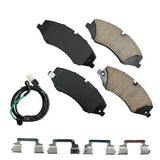 Akebono Front EURO Ultra Premium Ceramic Disc Brake Pad Kit