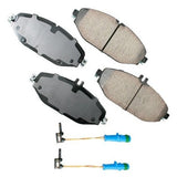 Akebono Front EURO Ultra Premium Ceramic Disc Brake Pad Kit
