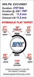 VW 8V 276 N/A application hydraulic tappets performance camshaft by SPA Performance EVCVSW07