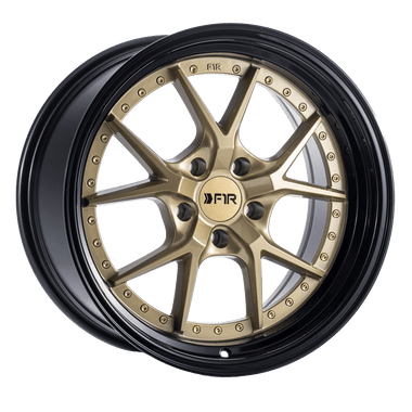 F1R F1R F105 18" 5x114 Gold w/ Black Lip