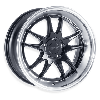 F1R 18x8.5 et42 / 5x112 F1R F102 18" 5x112 Gloss Black w/ Polish Lip F10218855112GB42