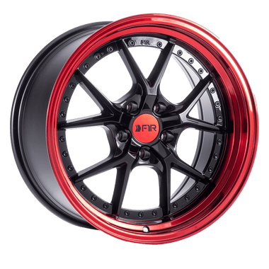 F1R F1R F105 19" 5x114 Black w/ Red Lip