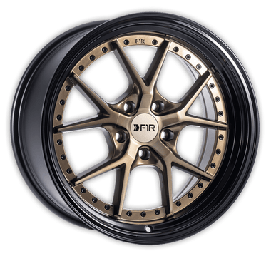 F1R 17x8.5 et38 / 5x114 F1R F105 17" 5x114 Bronze w/ Black Lip F1051785BZBK38