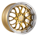 F1R 17x8.5 et35 / 5x100/114.3 F1R F21 17" 5x100/114.3 Machine Gold w/ Polish Lip F211785MGP35-v2