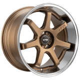 F1R F1R FC7 18" 5x114 Satin Bronze w/ Polish Lip