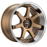 F1R F1R FC7 18" 5x112 Satin Bronze w/ Polish Lip