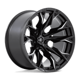 Fuel Wheels D803 Flame 22" 5x139.7 Gloss Black Milled by Fuel Offroad D8032220B447