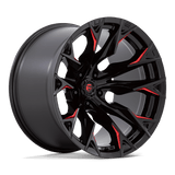 Fuel Wheels D823 Flame 20" 5x127 Gloss Black Milled With Candy Red by Fuel Offroad D82320207547