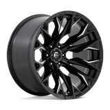 Fuel Wheels D803 Flame 22" 6x135 Gloss Black Milled by Fuel Offroad D80322208947