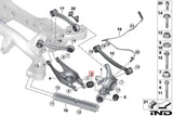 Fall-Line Motorsports E9X M3 / E82 1M Rear Lower Control Arm Bearing Set - Outer | FLM-E9X-1BLCABO
