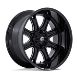 Fuel Wheels Darkstar 22" 5x127/5x135 Gloss Black Milled by Fuel Offroad FC853BE22104310
