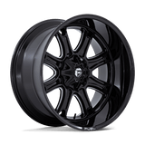 Fuel Wheels Darkstar 20" 5x139.7/5x150 Gloss Black Milled by Fuel Offroad FC853BE20108618N