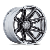 Fuel Wheels FC401 Brawl 22" 8x170 Platinum With Chrome Lip by Fuel Offroad FC401AP22108718N