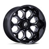 Fuel Wheels FC862 Scepter 20" 8x180 Gloss Black Milled by Fuel Offroad FC862BE20908801