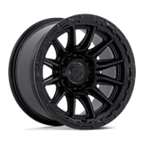 Fuel Wheels FC866 Piston 20" 6x139.7 Blackout W/ Gloss Black Lip by Fuel Offroad FC866MX20106818N
