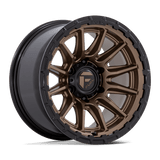 Fuel Wheels FC866 Piston 20" 6x139.7 Matte Bronze W/ Gloss Black Lip by Fuel Offroad FC866ZB20106818N