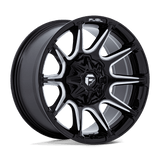 Fuel Wheels FC880 Super C 22" 8x165.1 Gloss Black Milled by Fuel Offroad FC880BE22108010