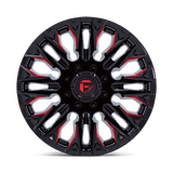 Fuel Wheels D823 Flame 20" 8x170 Gloss Black Milled With Candy Red by Fuel Offroad D82320901757