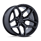 Fuel Wheels Flux 20" 5x127 Gloss Black Brushed Face With Gray Tint by Fuel Offroad FC854BT20105018N
