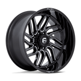 Fuel Wheels D807 Hurricane 24" 8x170 Gloss Black Milled by Fuel Offroad D80724201747