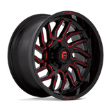 Fuel Wheels D808 Hurricane 20" 6x135 Gloss Black Milled Red Tint by Fuel Offroad D80820008947