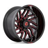 Fuel Wheels D808 Hurricane 24" 6x139.7 Gloss Black Milled Red Tint by Fuel Offroad D80824208447