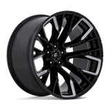 Fuel Wheels D849 Rebar 22" 5x127 Gloss Black Milled by Fuel Offroad D84922207547