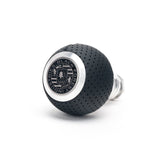 BFI Heavy Weight Shift Knob GS2 Black Air Leather / Machined Finish (Threaded) by BFI GS2-182