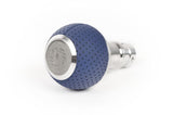 BFI Heavy Weight Shift Knob GS2 Maritime Blue Leather / Machined Finish (Threaded) by BFI GS2MT-182