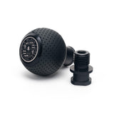 BFI Heavy Weight Shift Knob GS2 Black Air Leather / Black Anodized (Threaded) by BFI GS2S-182