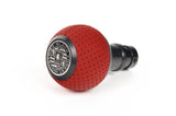 BFI Rosso Centaurus Air Leather / Black Anodized BFI Heavy Weight Shift Knob - Air Leather (BMW Fitment) GS2SRCB