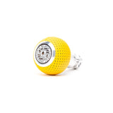 BFI Heavy Weight Shift Knob GS2 Giallo Taurus Air Leather / Machined Finish (Threaded) by BFI GS2YT-182