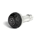 BFI Heavy Weight Shift Knob - GSB - Black Nappa Leather - Clear Anodized - BMW