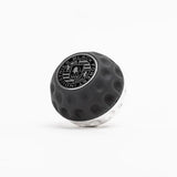 BFI Machined Finish /Black / Metric BFI GSB Golf Ball Heavy Weight Shift Knob  -  Universal Threaded  -  Napa Leather GSBM-UB-M