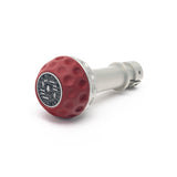 BFI Heavy Weight Shift Knob - GSB - Magma Red Nappa Leather - Clear Anodized - BMW by BFI GSB-BMM-M