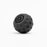 BFI Black Anodized /Black / Metric BFI GSB Golf Ball Heavy Weight Shift Knob  -  Universal Threaded  -  Napa Leather GSBS-UB-M