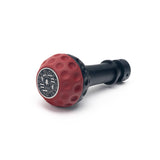 BFI Heavy Weight Shift Knob - GSB - Magma Red Nappa Leather - Black Anodized - BMW by BFI GSB-BMM-SM