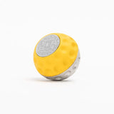 BFI Clear Anodized / Giallo Taurus Yellow / Metric BFI GSB Golf Ball Heavy Weight Shift Knob  -  Universal Threaded  -  Napa Leather GSB-YT-UB-M