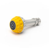 BFI Heavy Weight Shift Knob - GSB - Giallo Yellow Nappa Leather - Clear Anodized - BMW by BFI GSB-BMM-YT