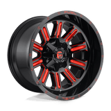 Fuel Wheels D621 Hardline 20" 6x135/6x139.7 Gloss Black Red Tinted Clear by Fuel Offroad D62120909857