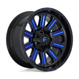 Fuel Wheels D646 Hardline 20" 6x120/6x139.7 Gloss Black Blue Tinted Clear by Fuel Offroad D64620906957