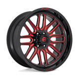 Fuel Wheels D663 Ignite 22" 5x127 Gloss Black Red Tinted Clear by Fuel Offroad D66322007347