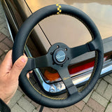 Renown Leather Renown Time Trial Steering Wheel Finale Gold / Black TTFLG
