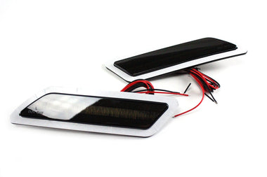 Front Bumper Smoked LED Reflectors - BMW F3X Pre-LCI by emK Lighting emk-EXT-0018