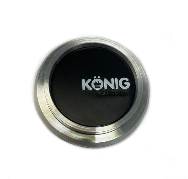 Konig Flow Formed Center Cap (Silver w/ Black Face) UroTuning