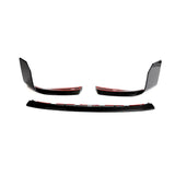 Velt Sport Real Carbon Fiber Front Splitter - BMW G87 M2 (3pcs/Set) by Velt Sport VELT-EXT-0076