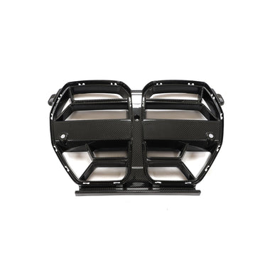 Velt Sport Carbon Fiber Front Kidney Grill (V1) - BMW / G80 M3 / G82 / G83 M4 (w/o Acc) by Velt Sport VELT-EXT-0081